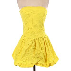 💛 Hollister Yellow Strapless Cocktail Dress